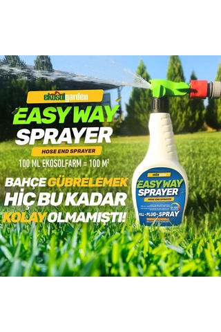 Ekosolfarm Ekosolfarm Sıvı Solucan Gübresi 10 Lt + Easyway Hortum Ucu Sprayer Ewb Çim Ve Tüm Bahçe Bitkilerine Uygun Sıvı Gübre Sku: Smgstke34f2f8e7e 0