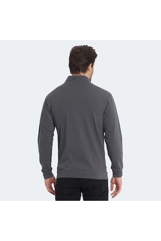 Slazenger KAGISONA IN Erkek Sweatshirt Koyu Gri