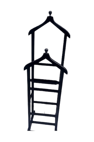 Dilsiz Uşak Ahşap Kayın Torna Iskelet. Parlak Siyah Boya. Çift Te Siyah