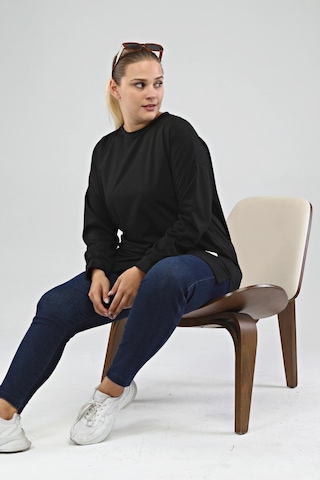 Ferace Kadın Oversize İki İplik Tesettür Tunik 001