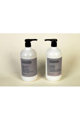 Zaymın Düzleştirici Keratin Saç Bakım Kremi 1 L + Zaymın İşlem Öncesi Saç Bakım Şampuanı 1 L
