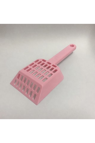 Gees Global 3d Baskı Kedi Kumu Küreği - Geniş Hazneli Eleme Küreği-pembe Gbzs