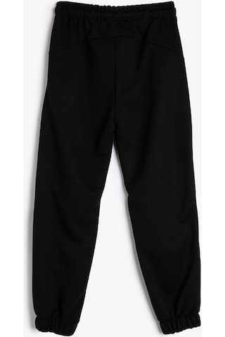 Koton Basic Jogger Eşofman Altı Beli Bağlamalı Cepli Kat Detaylı Siyah 4wkg40190ak 4WKG40190AK999 Siyah