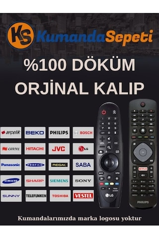 Ses Komutsuz Mikrofonsuz Yeni Model Kumanda Mr20 Ga, Mr19 Ba , Mr 18 Ba, Mr650 ,mr600 Uyumlu