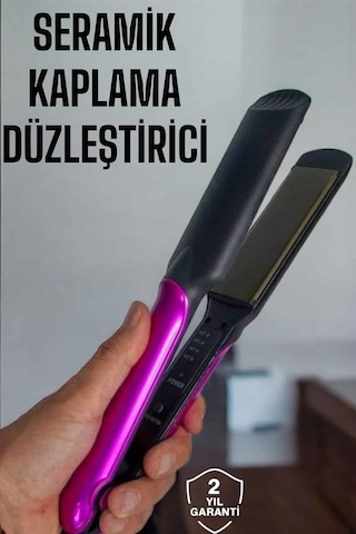Seramik Kaplama Isı Ayarlı Yıpranma Karşıtı Saç Düzleştirici - Lisinya