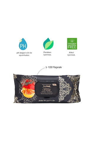 Deep Fresh Oriental Islak Mendil Amber 120 Yaprak