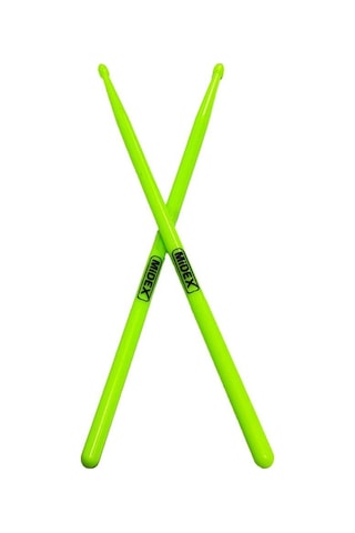 Midex Gfk-801lgr 5a Bateri Baget Kırılmaz Polyemid Açık Yeşil Renk Davul Bageti 5a Drumsticks