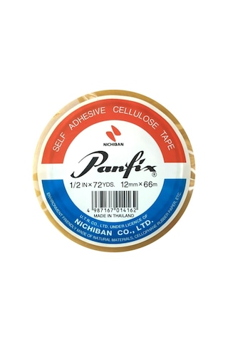 Panfix Selofon Bant 12MM x 66M Teneke Kutu 12 Adet