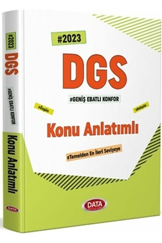 Data Yayınları 2023 DGS Konu Anlatımlı