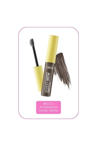 Callista Wonder Brow Eyebrow Mascara Kaş Maskarası - 03 Dark Brown - Koyu Kahverengi