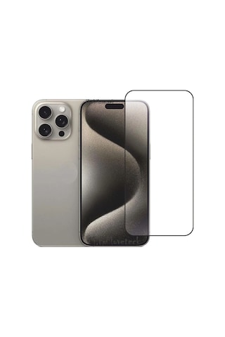 Apple iPhone 15 Pro Uyumlu max Seramik Nano Kırılmaz Ekran Koruyucu - Anti Static Özellikli