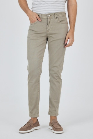 İmza Koyu Bej Pamuklu 5 Cep Casual Slim Fit 5 Cep Pantolon 1003250318 KOYU BEJ