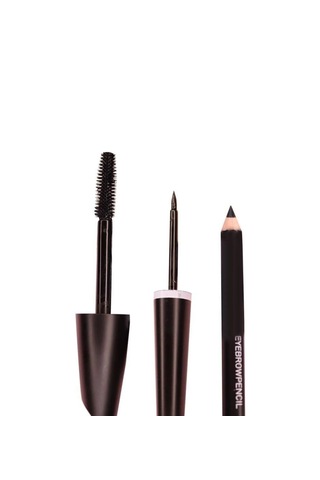 Mt Cosmetics 3'ü 1 Arada Suya Dayanıklı Maskara + Kalem + Eyeliner Seti
