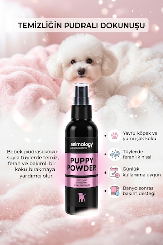 Animology Puppy Powder Fragrance Mist Kedi Köpek Parfümü 150 Ml - Bebek Pudrası Kokulu Vegan