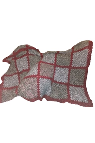 El Örgüsü Tek Kişilik Patchwork Tam Boy Kalın Battaniye Çok Renkli