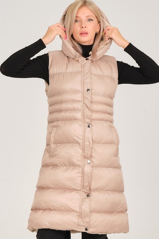 Dewberry Bayan Yelek Z6757 Bej