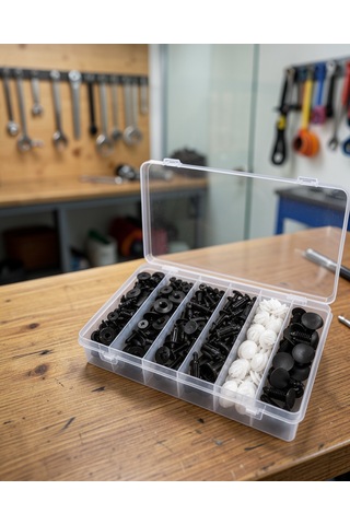 Otomotiv Plastik Klips Seti 100 Parça Uczzvidaseti-3 DİĞER