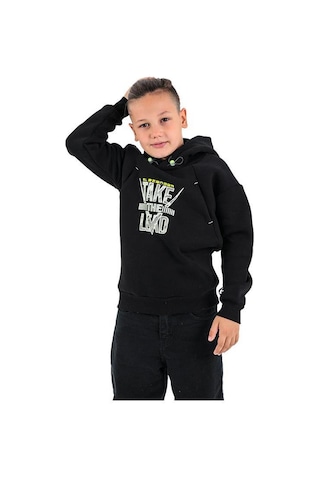 Slazenger Do Çocuk Sweatshirt St22wc031-500 Siyah-siyah