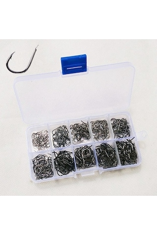 Ise 500 Adet Karışık Boyutu Balık Dikenli Kanca Balıkçılık Kanca