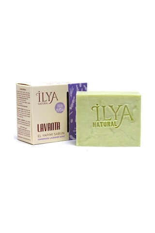 İlya Natural Lavanta Özlü Hatay'ın %100 Doğal El Yapımı Banyo Sabunu 100 G