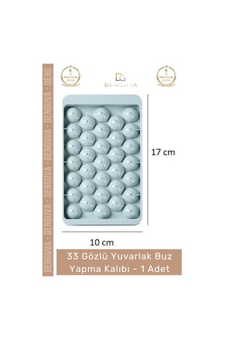 Buzkalıbı Modern Estetik Mutfak Kapaklı Pratik Buz Küresi Aparatı Yuvarlak Buz Yapma Kalıbı 33 Gözl Çok Renkli