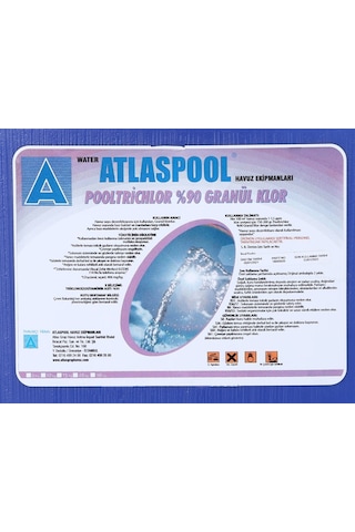 % 90 Lık Toz Klor Granül Trichlor 50 Kg Havuz Kimyasalı