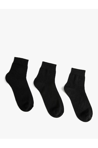 Koton Basic 3'lü Soket Çorap Seti Siyah 4wam80160aa Siyah