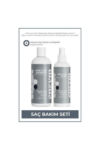 Enzym Hassas Saç Derisi Ve Kepekli Saçlara Özel Saç Bakım Kepek Karşıtı Seti