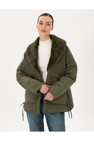 Pierre Cardin Kadın Haki Mont 50290341-vr027 Haki