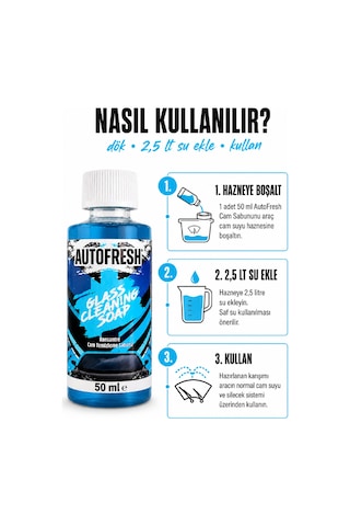 Cam Sabunu 50 Ml Konsantre Oto Cam Temizleyici