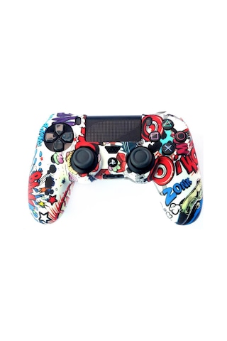 Playstation 4 Desenli Kol Koruyucu Silikon Kılıf 10p4