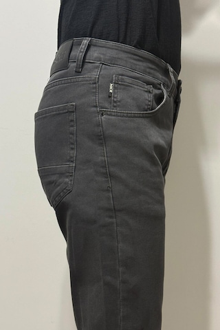 Hacker Denim Hacker Dmctekstil Erkek Füme Y 1052 Yüksek Bel Rahat Kesim Boru Paça Jean Pantolon