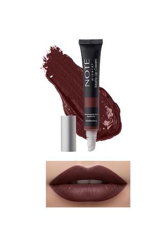 Note Cosmetique Mineral Matte Lip Cream Yarı Mat Bitişli Likit Ruj 07 Brownight - Bordo
