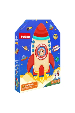 Puedo Manyetik Oyun Seti - Uzay 70 Parça