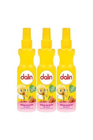 Dalin Kolay Saç Tarama Spreyi 200ML Badem Özlü (3 Lü Set)