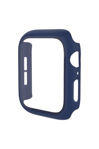 Apple Uyumlu Watch 40mm Camlı Kasa Ekran Koruyucu - Mavi Standart
