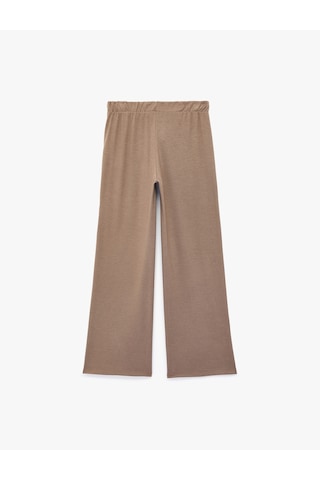 Koton Beli Lastikli Rahat Kalıp Viskon Karşımlı Triko Pijama Altı Kahverengi 7wlk40061mk Kahve
