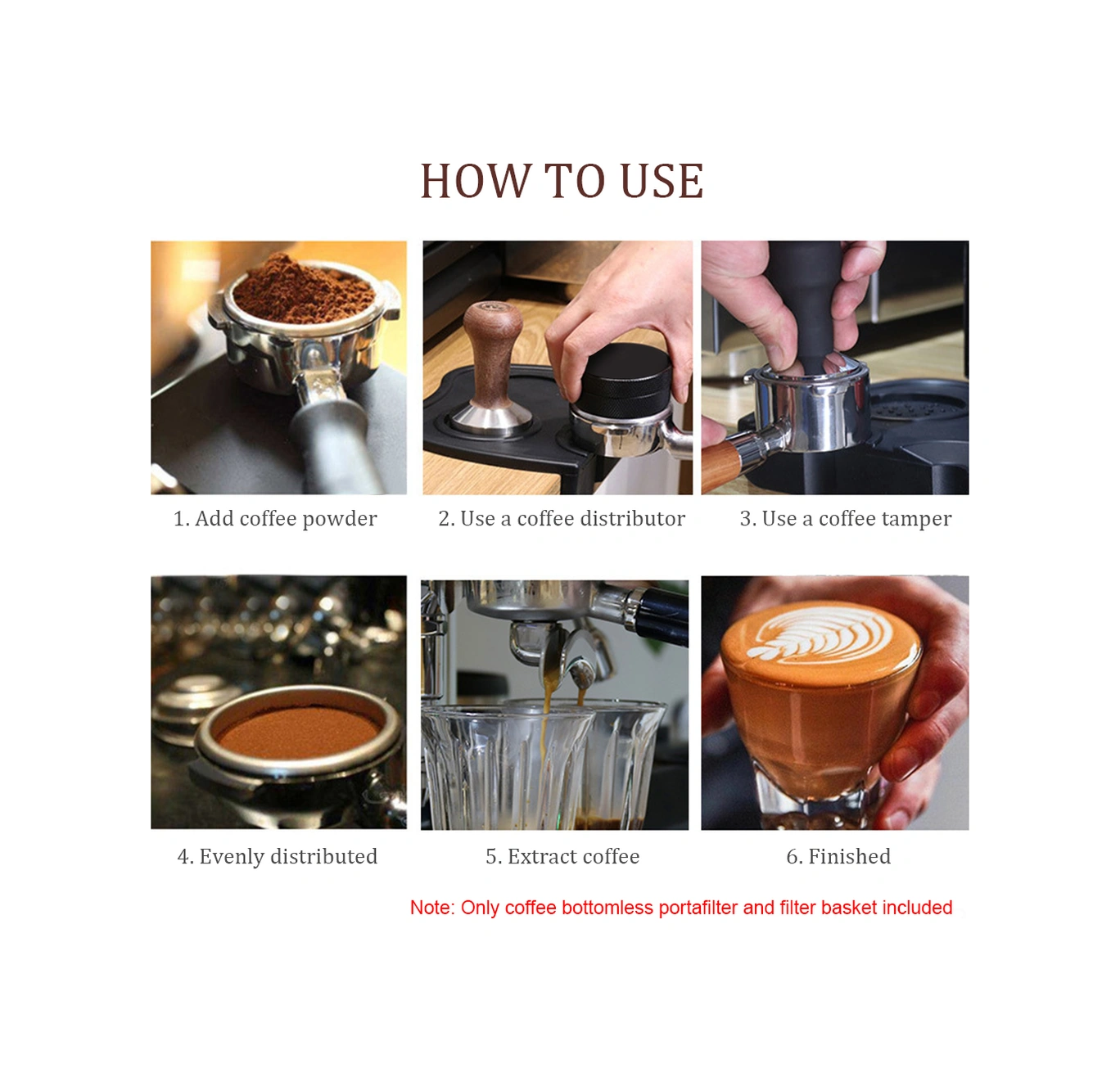 Lemestar 54mm Çelik & 38 Ahşap Altı Açık Kahve Portafilter,铂富880/870/850 Uyumlu Profesyonel Kahve Ekstraktör Aksesuarı A1 Kırmızı Nar Çamı Diğer