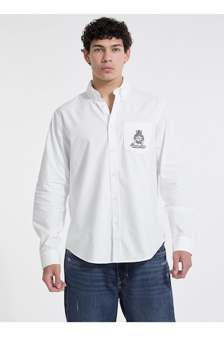 Guess Erkek Gömlek-m5yh64whfk1 Beyaz