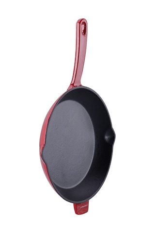 Korkmaz Casta Yuvarlak Grill Döküm Tava Kırmızı 20 cm