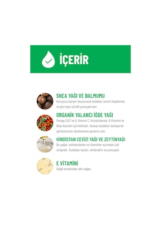 Siveno %100 Doğal Dudak Koruyucu Yoğun Etki Bitkisel Lip Balm Krem Nemlendirici Parlatıcı Onarıcı 6 G