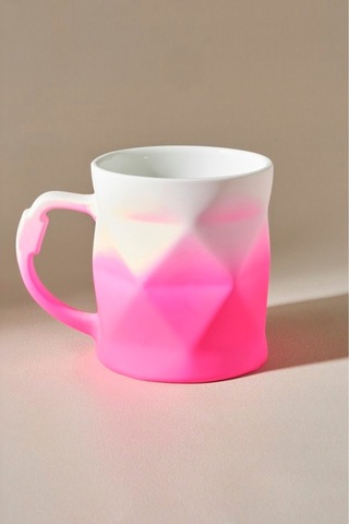 Karaca Soft Touch Geo Kupa 450 Ml Pembe