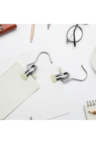 Ulzyvf 20'lik Çok Amaçlı Çamaşır Askısı - Pantolon, Çorap, Havlu İçin Paslanmaz Çelik Beyaz Beyaz