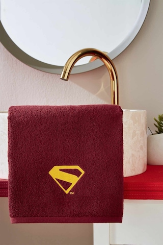 Özdilek Supergirl Lisanslı Havlu Seti Kırmızı