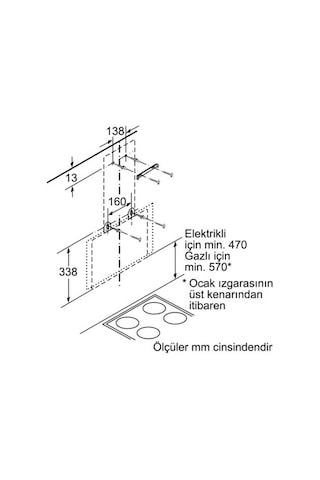 Bosch DWK065G60T Duvar Tipi 60 CM Davlumbaz