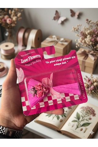 Love Flowers Özel Tasarım Mini Gül Buketi - Sevgiliye Özel Hediye -