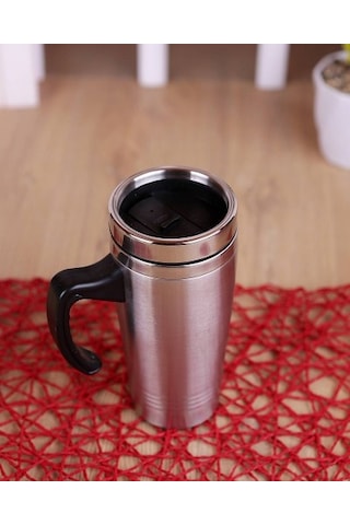 Sızdırmaz Kapaklı Çay Kahve Kupası Isı Koruyucu Termos Bardak Çok Renkli