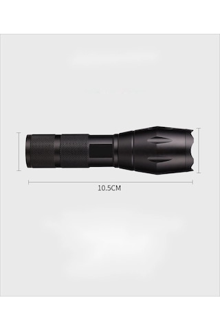 Gold Orion Km-108 T6 Led Şarjlı El Feneri 5 Modlu 200 Metre Işık Mesafesi Çok Renkli