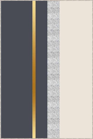 Antrasit Gold Kaymaz Modern Kesme Rulo Yolluk Halı Vh011n11