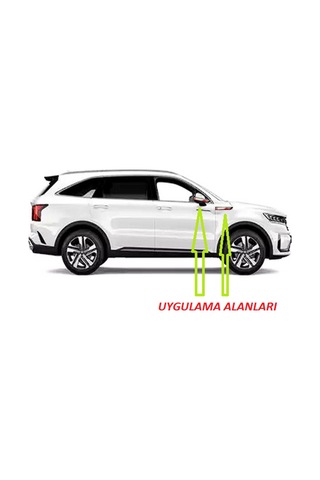 Kia GT Line Sorento Yan Aynalar Ve Çamurluk Yanı Damla Desen Bıça